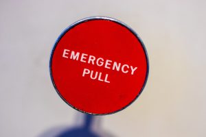 writing distractions; emergency pull sign